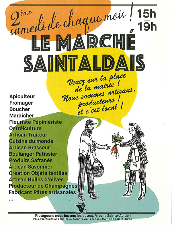 Affiche marché Saintaldais